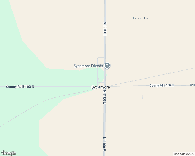 map of restaurants, bars, coffee shops, grocery stores, and more near 1100 County Road N 1094 East in Greentown