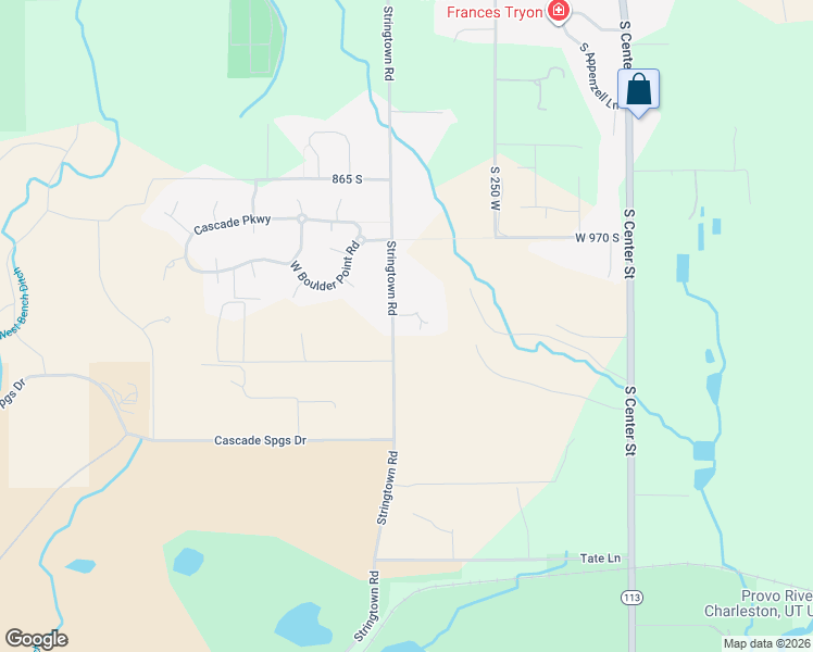 map of restaurants, bars, coffee shops, grocery stores, and more near 1150 Stringtown Road in Midway