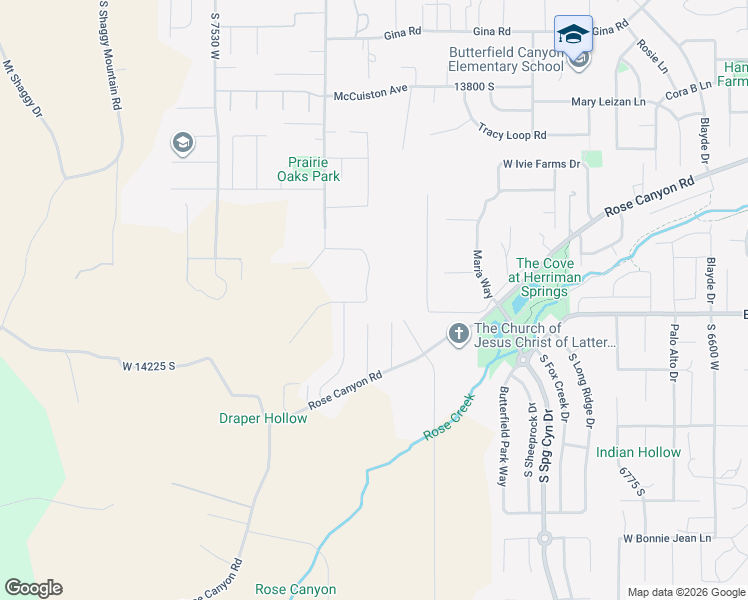 map of restaurants, bars, coffee shops, grocery stores, and more near 14171 Summit Top Lane in Herriman