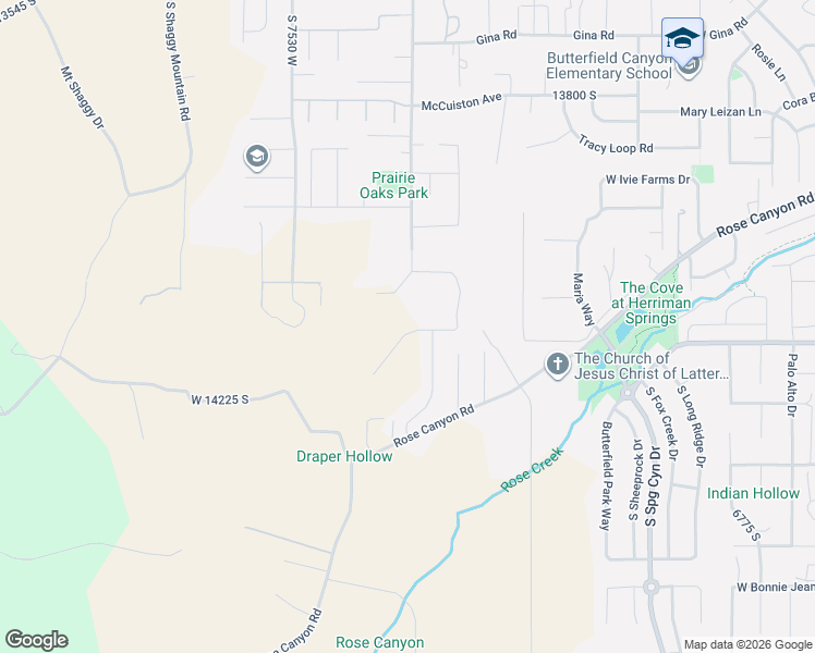 map of restaurants, bars, coffee shops, grocery stores, and more near 7286 Summit Crest Circle in Herriman