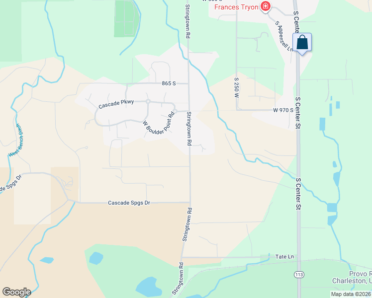 map of restaurants, bars, coffee shops, grocery stores, and more near 1150 Stringtown Road in Midway