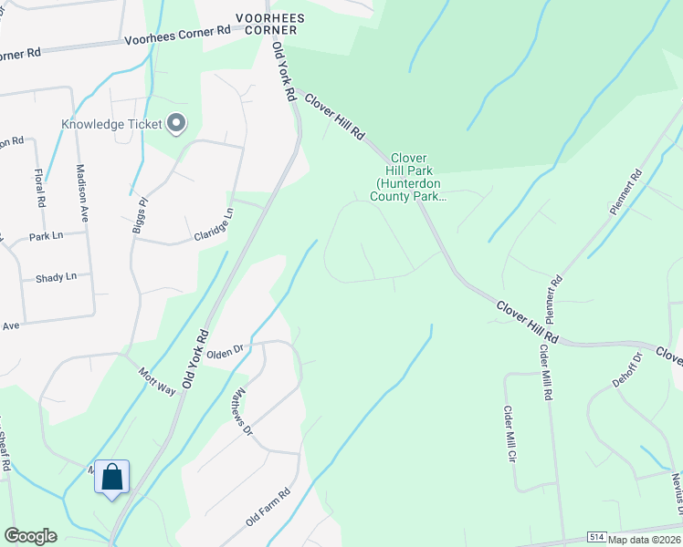 map of restaurants, bars, coffee shops, grocery stores, and more near 12 Running Brook Circle in Flemington
