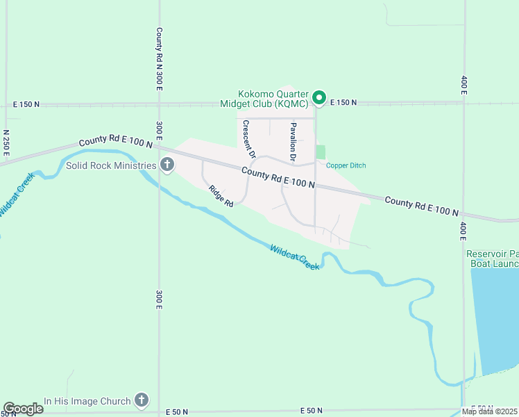 map of restaurants, bars, coffee shops, grocery stores, and more near 604 Ridge Road in Kokomo