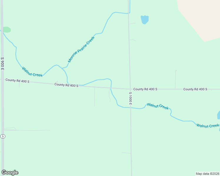 map of restaurants, bars, coffee shops, grocery stores, and more near 9846 County Road 400 South in Upland