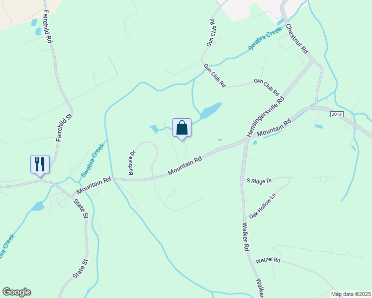 map of restaurants, bars, coffee shops, grocery stores, and more near 8815 Mountain Road in Alburtis