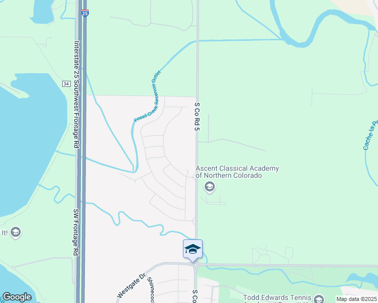 map of restaurants, bars, coffee shops, grocery stores, and more near 6653 South County Road 5 in Windsor