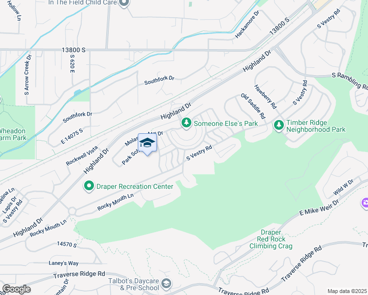 map of restaurants, bars, coffee shops, grocery stores, and more near 957 Senior Band Road in Draper