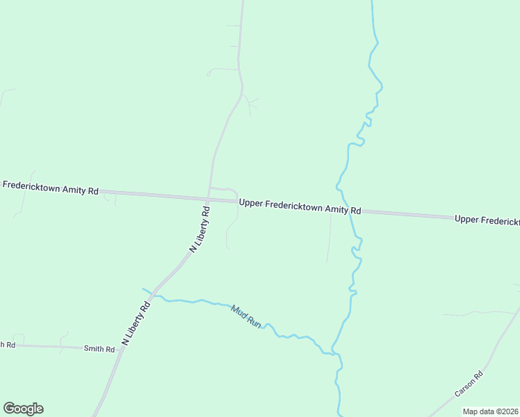 map of restaurants, bars, coffee shops, grocery stores, and more near 17920 Fredericktown Amity Road in Fredericktown