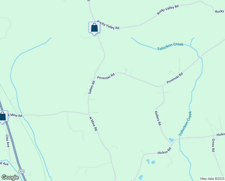 map of restaurants, bars, coffee shops, grocery stores, and more near 1559 Salem Road in Quakertown