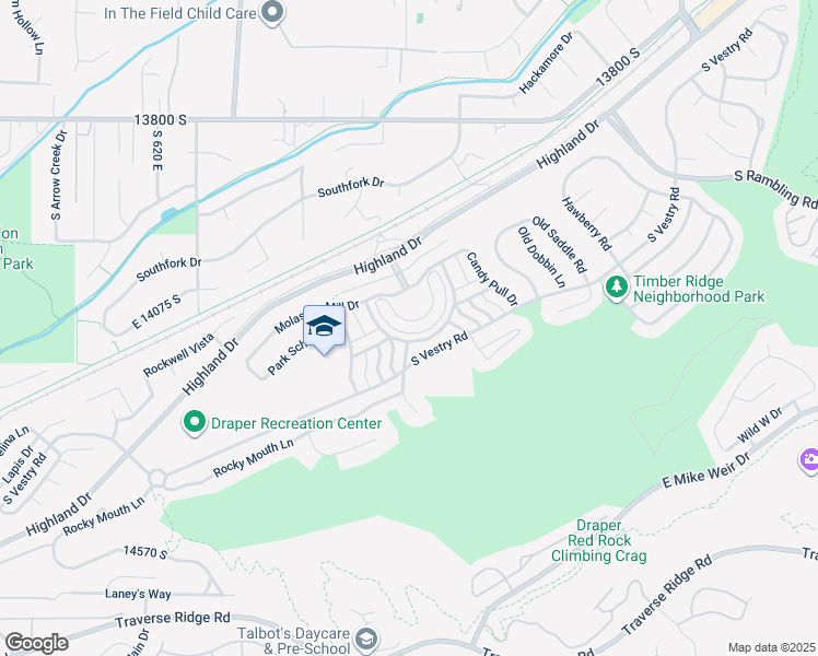 map of restaurants, bars, coffee shops, grocery stores, and more near 958 East Deer Arch Lane in Draper