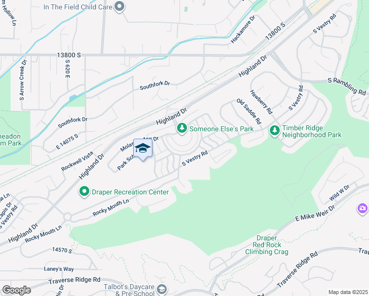 map of restaurants, bars, coffee shops, grocery stores, and more near 14170 Director View Lane in Draper