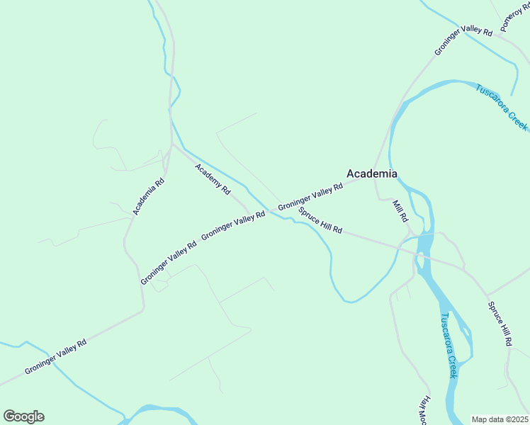 map of restaurants, bars, coffee shops, grocery stores, and more near 2935 Groninger Valley Road in Port Royal