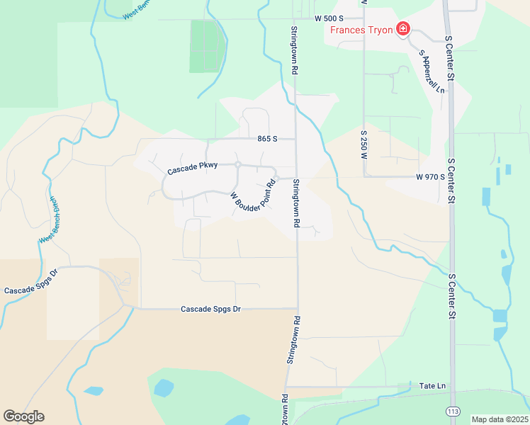 map of restaurants, bars, coffee shops, grocery stores, and more near 1144 Stringtown Road in Midway