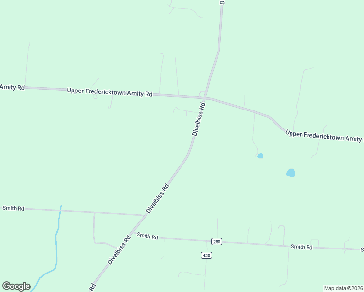 map of restaurants, bars, coffee shops, grocery stores, and more near in Fredericktown