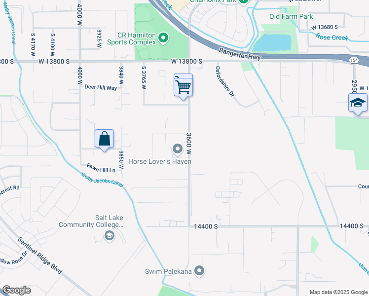 map of restaurants, bars, coffee shops, grocery stores, and more near 14114 South 3600 West in Bluffdale