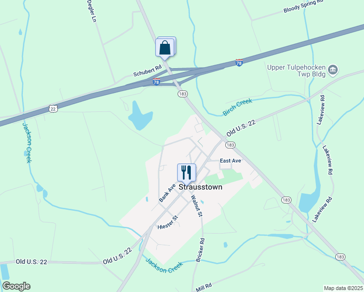map of restaurants, bars, coffee shops, grocery stores, and more near 14 Talbert Road in Bethel