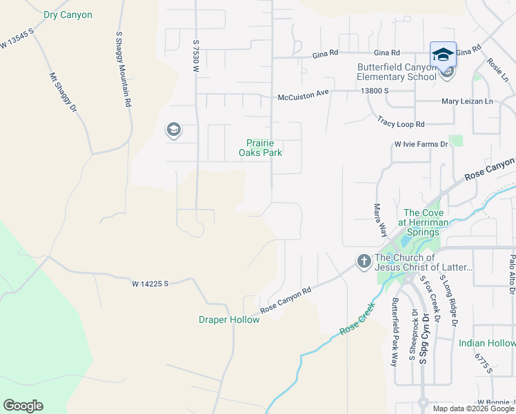 map of restaurants, bars, coffee shops, grocery stores, and more near 14090 South 7300 West in Herriman