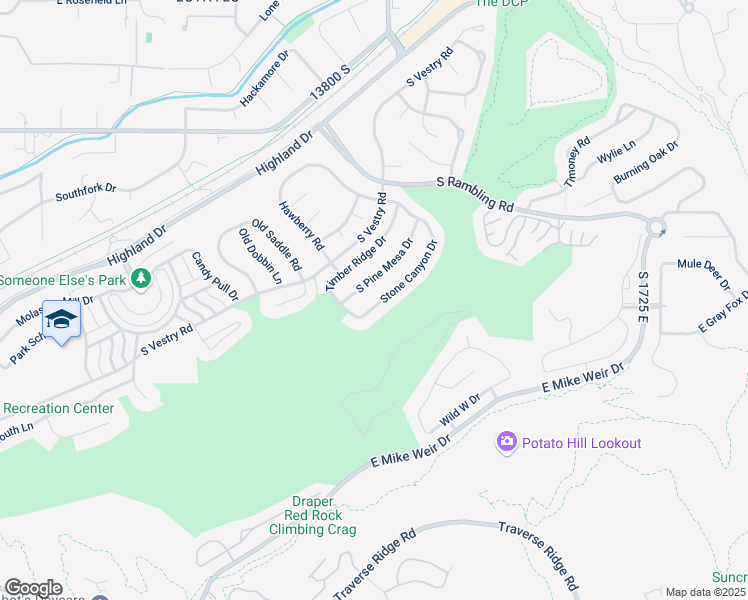 map of restaurants, bars, coffee shops, grocery stores, and more near 14098 Stone Canyon Drive in Draper