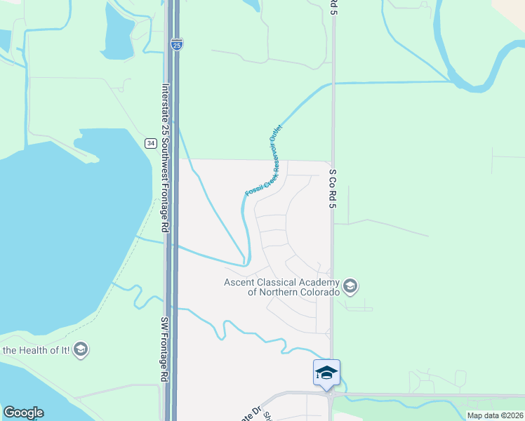 map of restaurants, bars, coffee shops, grocery stores, and more near 4717-4883 East County Road 34C in Windsor