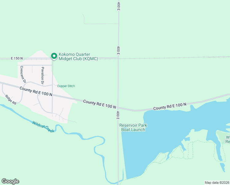 map of restaurants, bars, coffee shops, grocery stores, and more near 1275 North 400 East in Kokomo