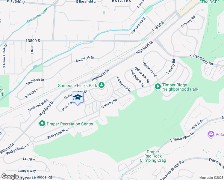 map of restaurants, bars, coffee shops, grocery stores, and more near 14078 Pepi Band Road in Draper