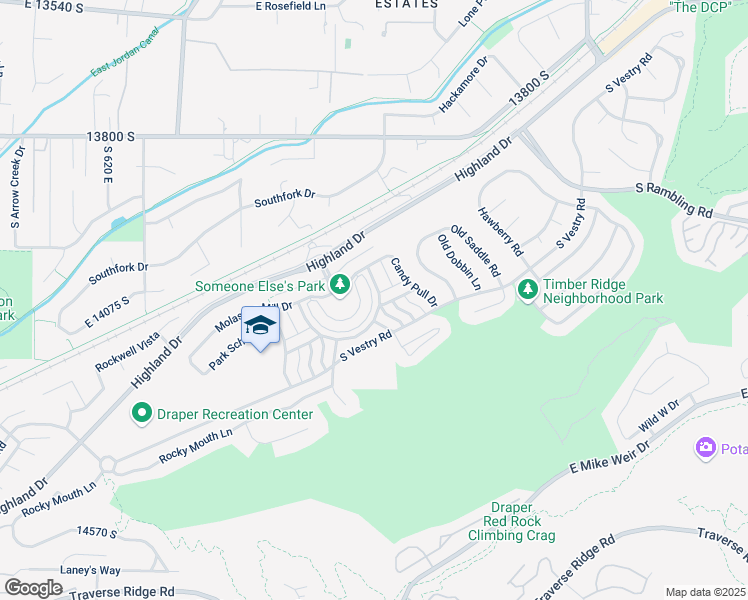 map of restaurants, bars, coffee shops, grocery stores, and more near 14078 Pepi Band Road in Draper