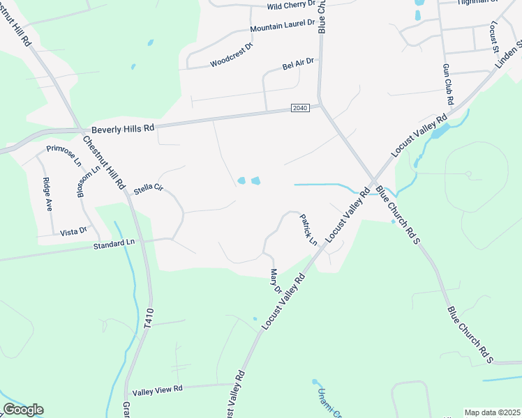 map of restaurants, bars, coffee shops, grocery stores, and more near 6075 Patrick Lane in Coopersburg