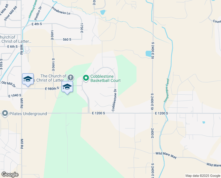 map of restaurants, bars, coffee shops, grocery stores, and more near 1950 East Keystone Court in Heber City