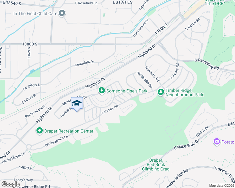 map of restaurants, bars, coffee shops, grocery stores, and more near 1043 Straw Hat Lane in Draper