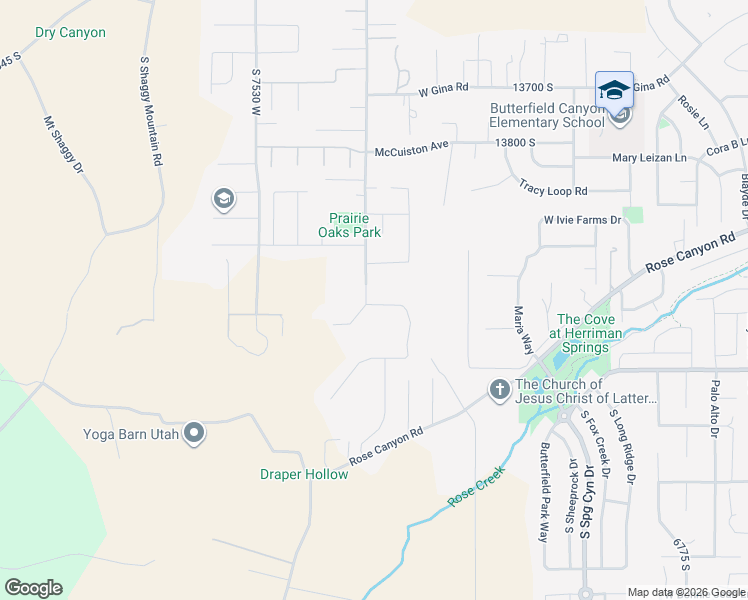 map of restaurants, bars, coffee shops, grocery stores, and more near 14090 South 7300 West in Herriman