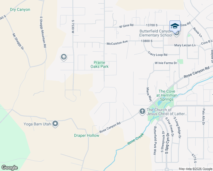 map of restaurants, bars, coffee shops, grocery stores, and more near 14090 South 7300 West in Herriman