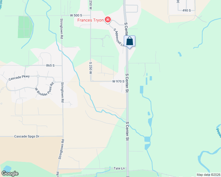 map of restaurants, bars, coffee shops, grocery stores, and more near 143 West 970 South in Midway