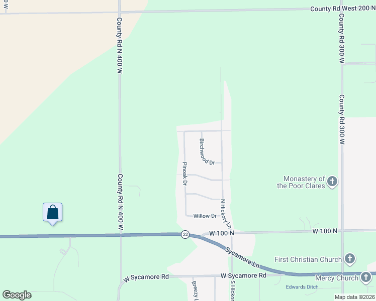 map of restaurants, bars, coffee shops, grocery stores, and more near 1008 Pinoak Drive in Kokomo