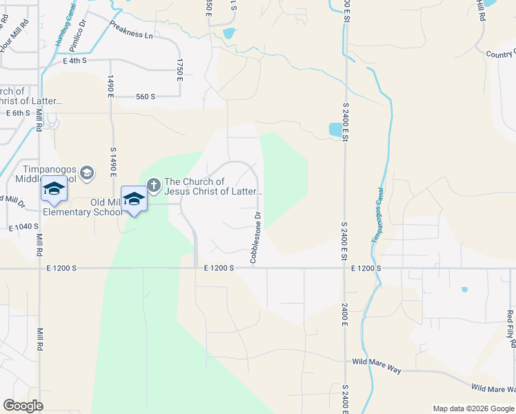 map of restaurants, bars, coffee shops, grocery stores, and more near 1161 South East Cobblestone Drive in Heber City