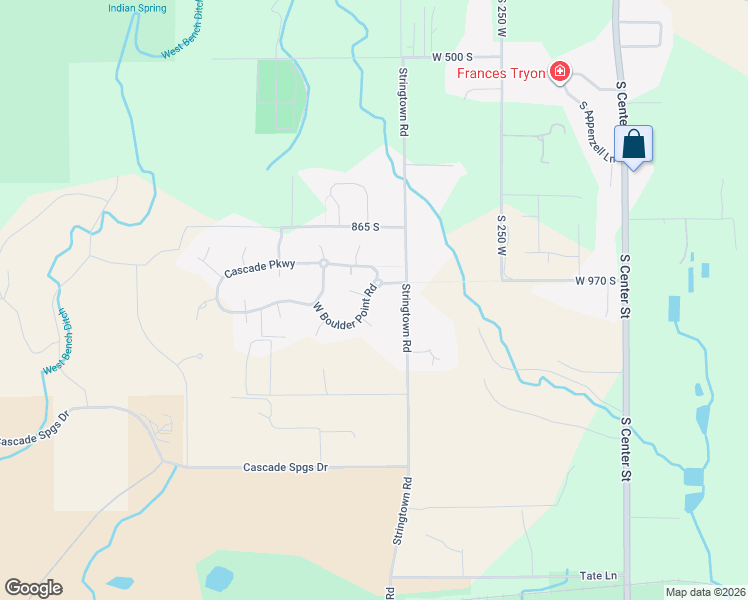 map of restaurants, bars, coffee shops, grocery stores, and more near 521 West Boulder Point Road in Midway