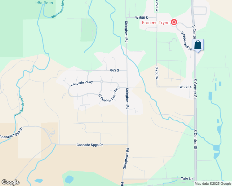 map of restaurants, bars, coffee shops, grocery stores, and more near 521 West Boulder Point Road in Midway