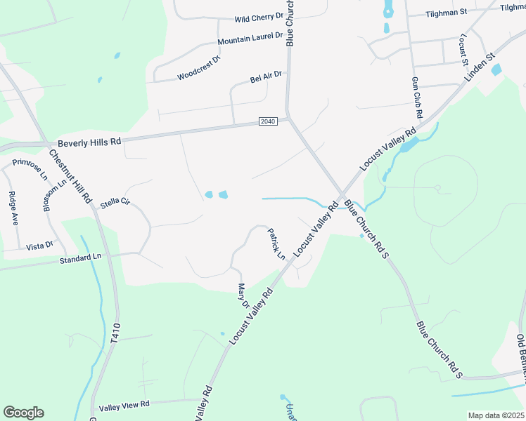 map of restaurants, bars, coffee shops, grocery stores, and more near 6045 Patrick Lane in Coopersburg