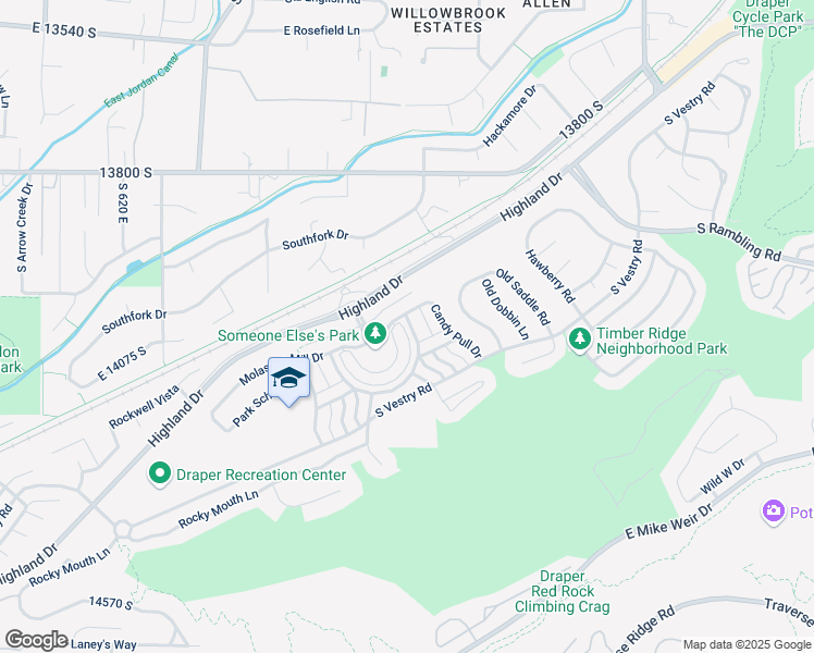 map of restaurants, bars, coffee shops, grocery stores, and more near 14052 Pepi Band Road in Draper