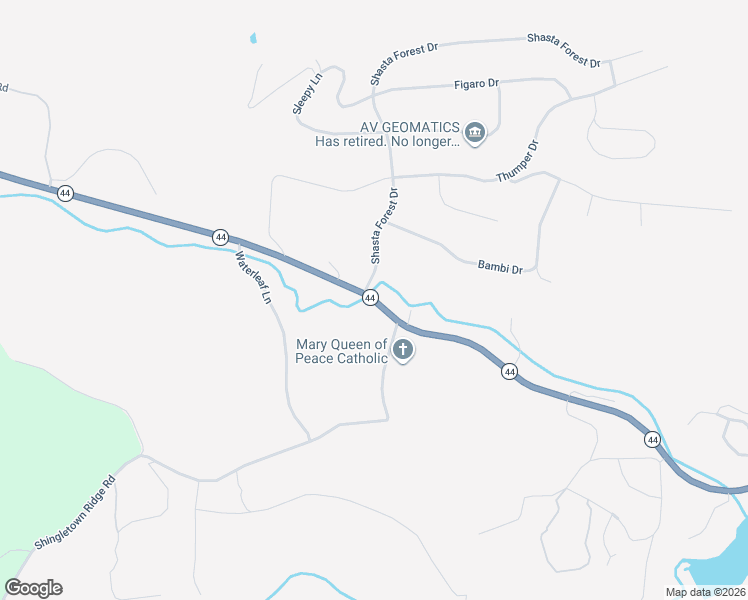 map of restaurants, bars, coffee shops, grocery stores, and more near 30827 California 44 in Shingletown