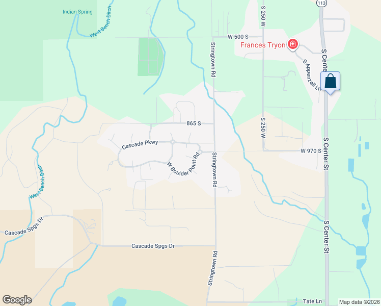 map of restaurants, bars, coffee shops, grocery stores, and more near 525 West Boulder Point Road in Midway