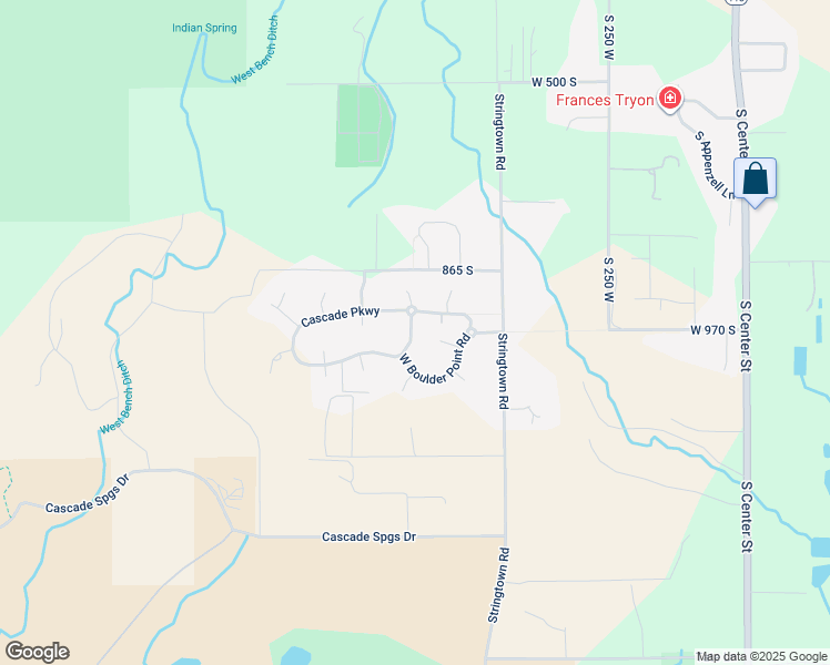 map of restaurants, bars, coffee shops, grocery stores, and more near 971 Coldwater Way in Midway