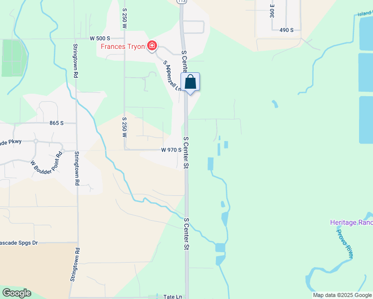 map of restaurants, bars, coffee shops, grocery stores, and more near 964 South Center Street in Midway