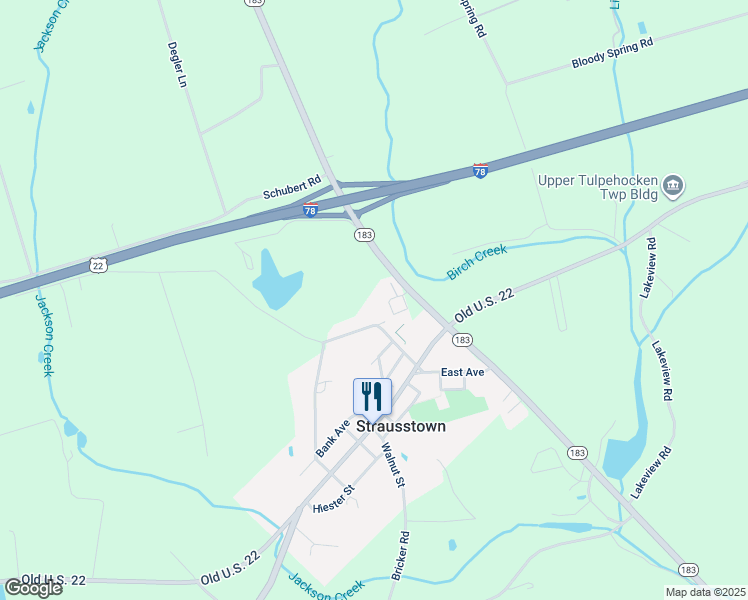 map of restaurants, bars, coffee shops, grocery stores, and more near 11 Talbert Road in Berks
