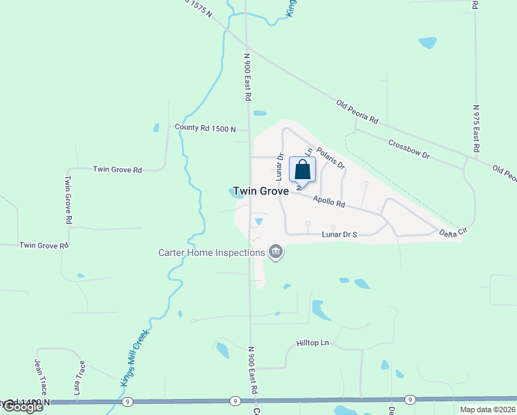 map of restaurants, bars, coffee shops, grocery stores, and more near in Twin Grove