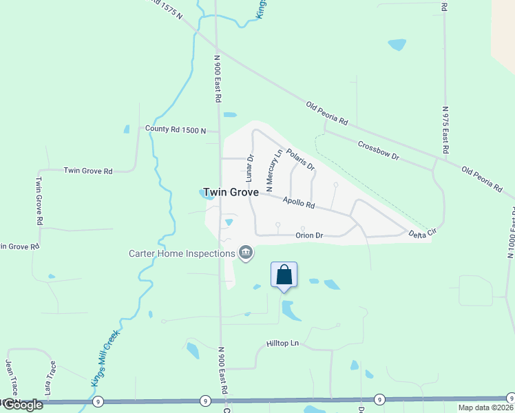 map of restaurants, bars, coffee shops, grocery stores, and more near 9097 Apollo Road in Bloomington