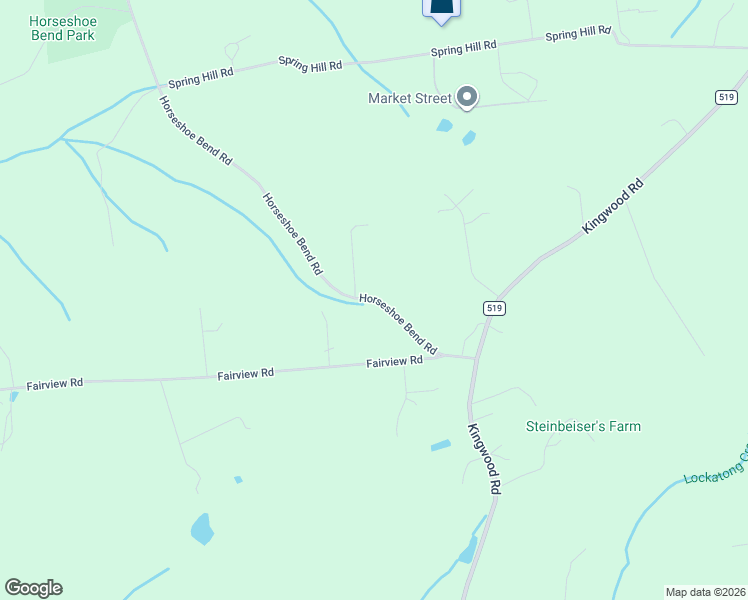 map of restaurants, bars, coffee shops, grocery stores, and more near 277 Horseshoe Bend Road in Frenchtown