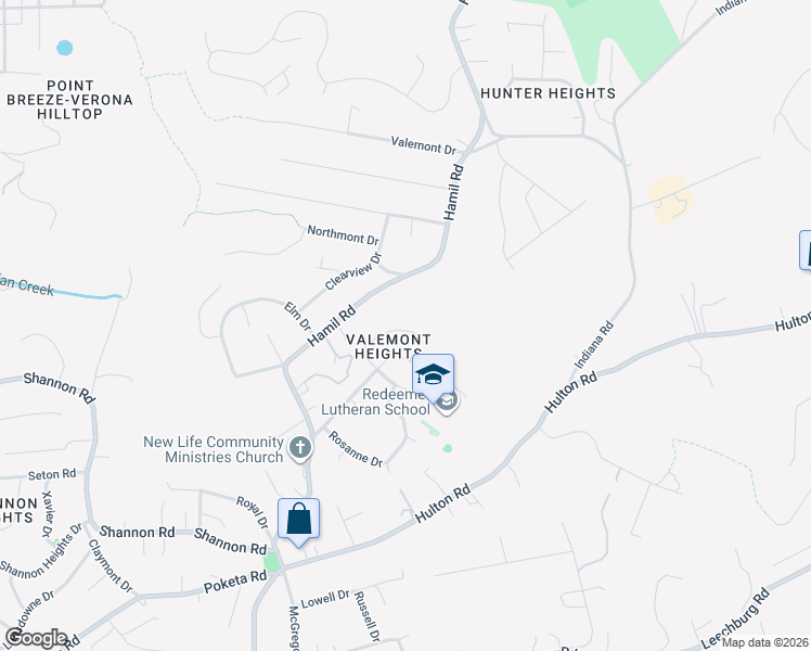 map of restaurants, bars, coffee shops, grocery stores, and more near 643 Gail Drive in Verona