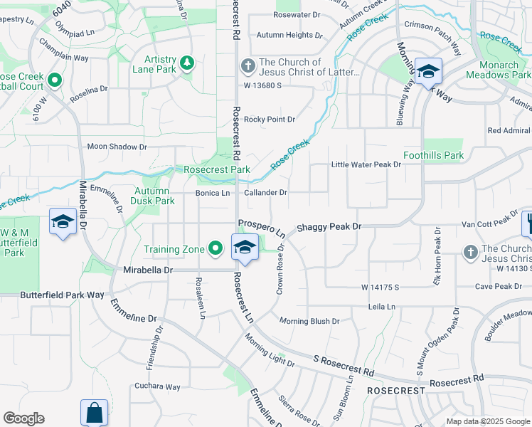map of restaurants, bars, coffee shops, grocery stores, and more near 13992 Sierra Glow Lane in Herriman