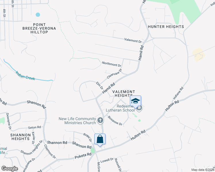 map of restaurants, bars, coffee shops, grocery stores, and more near 719 Hamil Road in Verona