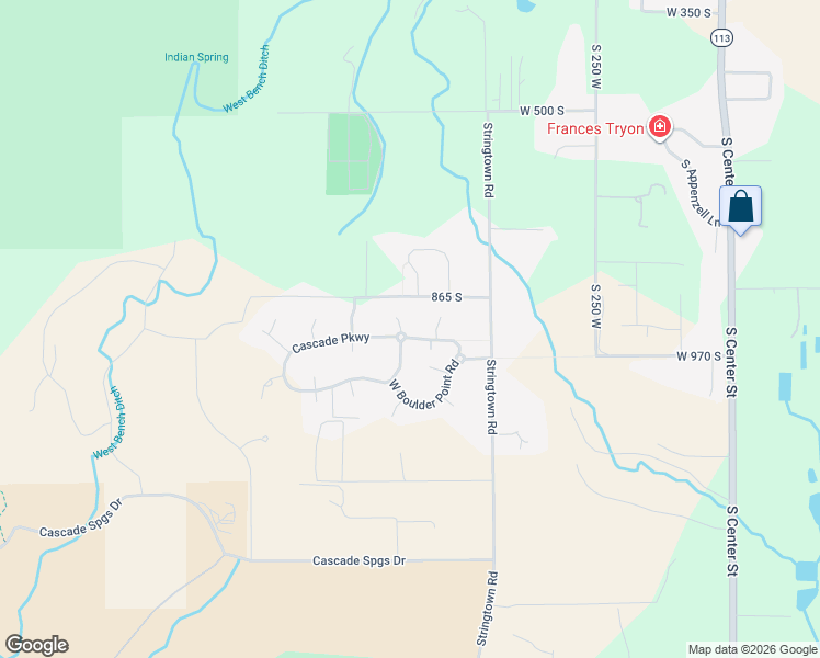map of restaurants, bars, coffee shops, grocery stores, and more near 925 Coldwater Way in Midway